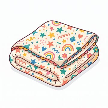 folded baby blanket