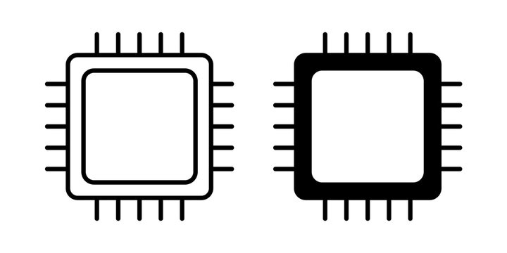 Semiconductor icon minimal pictogram series