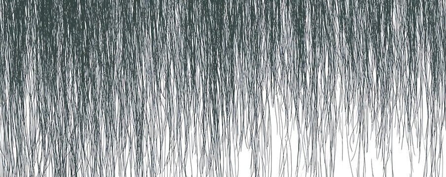 Seamless pattern with gray graphite pencil scribbles. Black and white hand drawn texture. Horizontal background with loose, chaotic pencil strokes