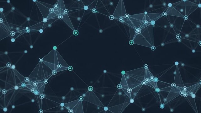 Distributed nodes connect across a layered digital network, ideal for cloud infrastructure, edge computing, telecommunications, enterprise systems, and decentralized technology.