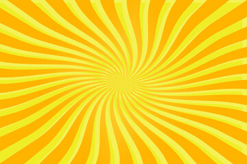 Fototapeta premium Yellow banner with Sun rays, yellow lines glowing background.