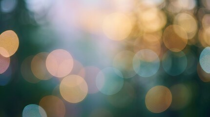 Obraz premium Blurred Bokeh Lights Background Abstract Soft Circles Vibrant Colors Copy Space
