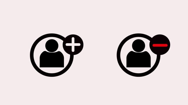 User Profile Account and Identity Icon Animation