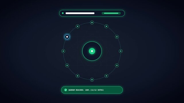Decentralized validator quorum consensus ring and BFT finality