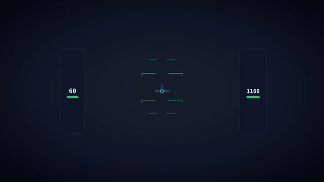 Tactical aviation HUD with pitch horizon and altitude speed ladders