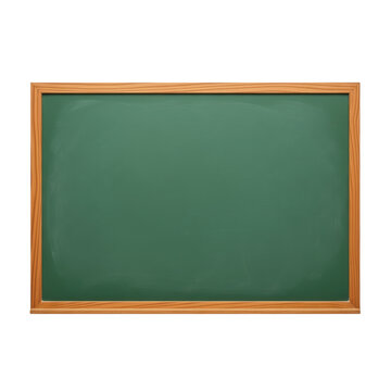 Green Chalkboard with Wooden Frame.
