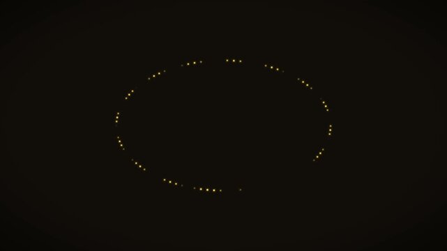 A yellow particle ring breathes its gap open and closed