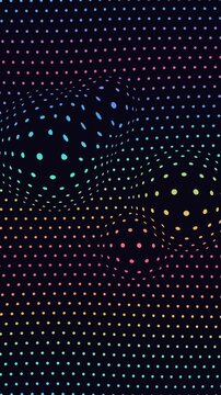 Circular gradient pattern with vibrant colors. 2d animation