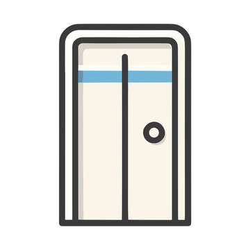 Door icon with handle