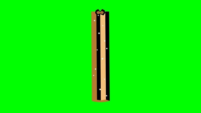 Churro icon depicting fried pastry process for sweet snack and dessert treat