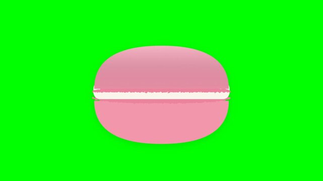 Macaron icon illustrating French cookie process for sweet dessert and elegant treat