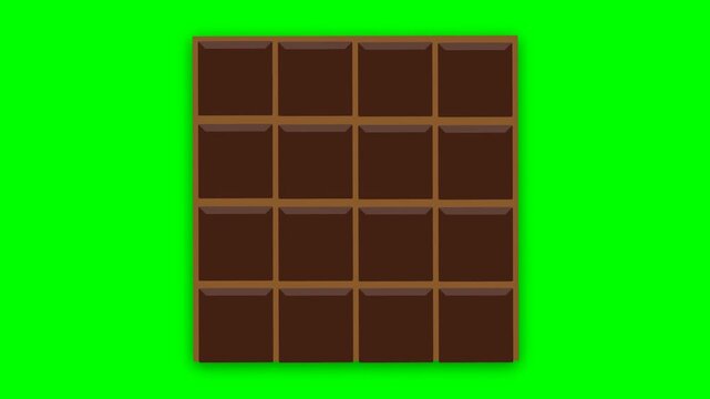 Chocolate bar icon depicting sweet candy process for dessert snack and confectionery
