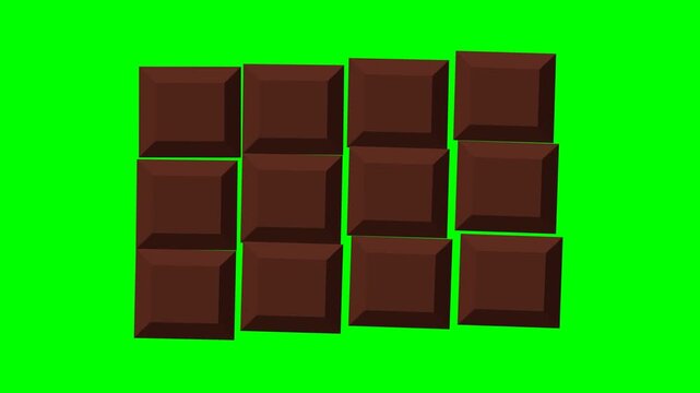 Chocolate bar icon depicting sweet candy process for dessert snack and confectionery