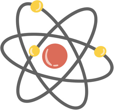 atom icon isolated on white background
