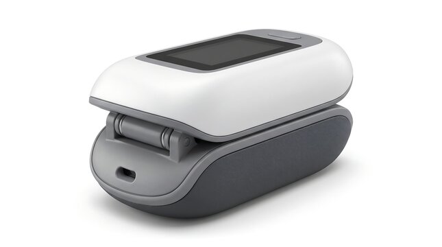 Portable fingertip pulse oximeter for medical health monitoring.