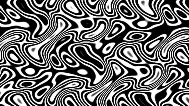 Abstract Liquid Metal Dithered Halftone Pattern Flowing Seamless Loop Motion Graphics