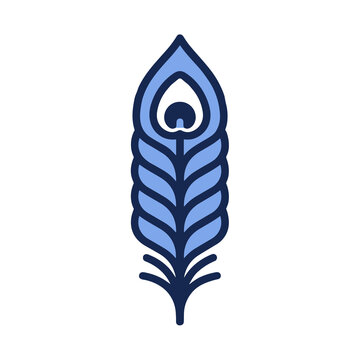Peacock feather icon