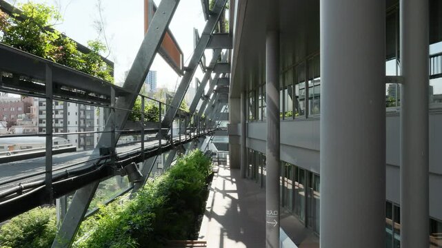 Tokyo Scene  :  Biophilic Terrace in an Environmentally Conscious Public Building Featuring a Biotope and Vertical Greenery  |  Ikebukuro, Tokyo, Japan