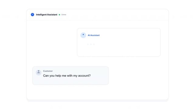 User Interface Design Featuring a Minimalist Digital Chat Conversation Window for Automated Customer Support Interaction