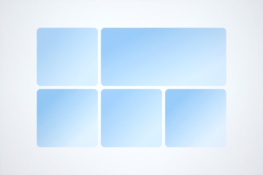 Abstract Blue Gradient Rectangles