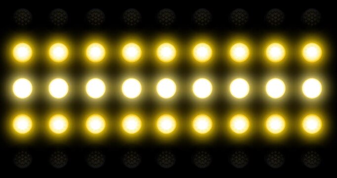 Candles in the dark. Floodlights Flashing 3. Motion graphics Animation background Visual loops. 4K