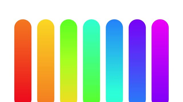Colorful rainbow gradient abstract bars