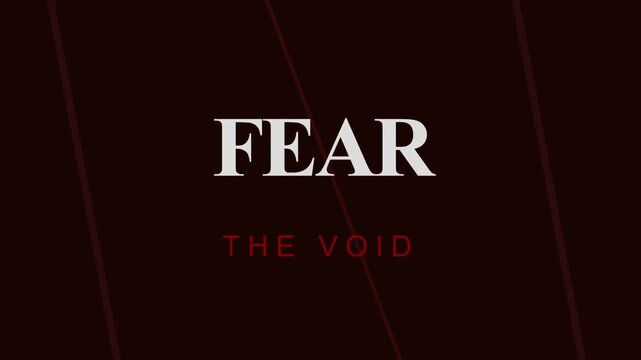 Fear The Void Dark Background.