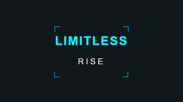 Inspirational Quote Limitless Rise Motivational.