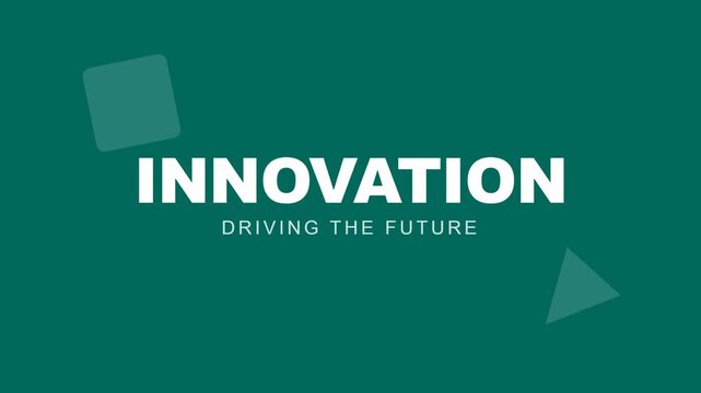 Innovation Driving The Future Concept.