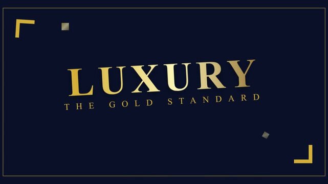 Luxury gold standard high end branding.