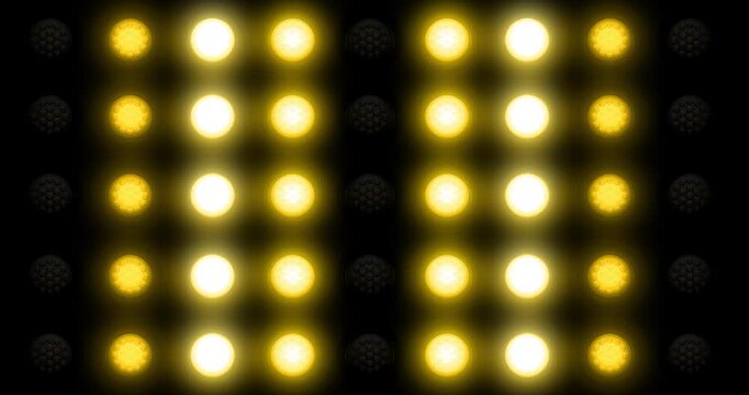 Abstract background with glowing lights. Floodlights Flashing 4. Motion graphics Animation background Visual loops. 4K
