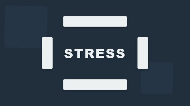 Stress Concept with Dark Background.