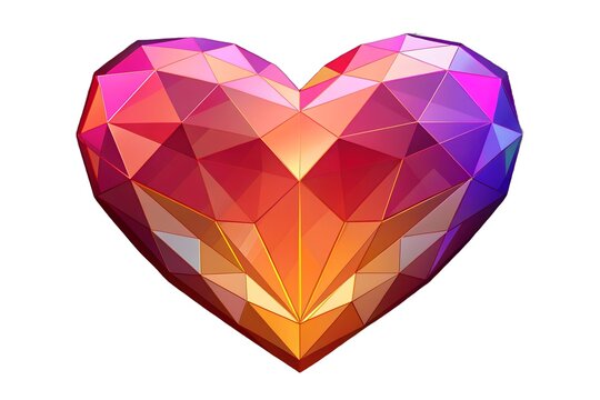 diamond heart vector illustration