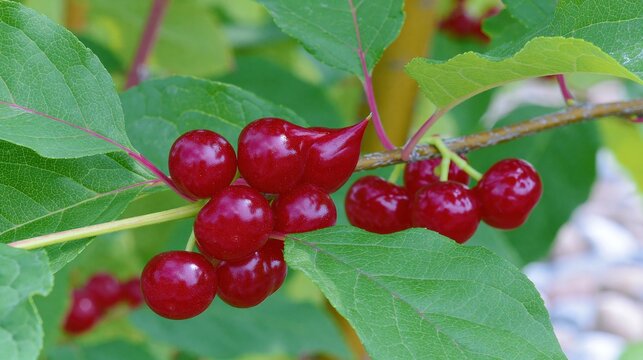 Bountiful Harvest of Vibrant Canadian Irga Berries Against Lush Green Leaves