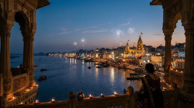 Ganges river at dusk a spiritual journey in varanasi india