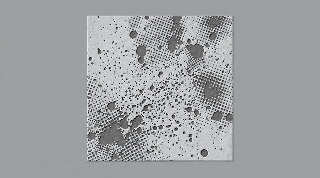 Grunge texture halftone pattern black and white distressed surface background.