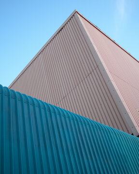 Abstract Modern Industrial Building