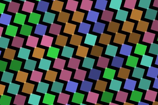 Colorful mosaic pattern with small square tiles