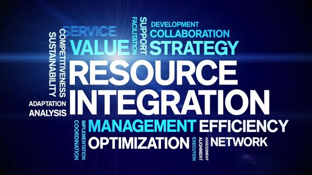 Resource integration animated word cloud-text design animation tag kinetic typography seamless loop.