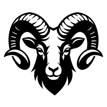 Ram Head Outline Transparent Background