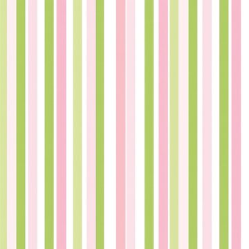 soft pastel vertical alternating stripes in pink green cream and white conveying a gentle calm cheerful mood