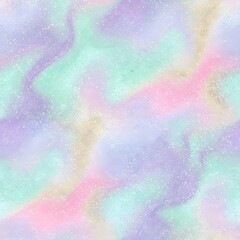 Obraz premium 반짝이는 펄감이 감도는 영롱한 홀로그램 마블 대리석 텍스처 Iridescent hologram marble texture with subtle glittering pearl effect