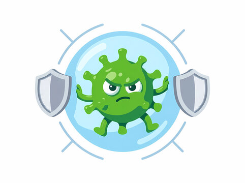 Malware Quarantine Bubble &ndash; Premium 3D Vector Cybersecurity Incident Response Illustration for Commercial Use