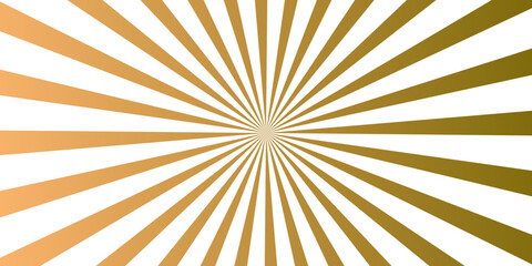 Fototapeta premium Golden radiating sunburst lines create a vibrant, abstract background with a gradient transition from warm yellow to olive green, suggesting energy and a focal point.