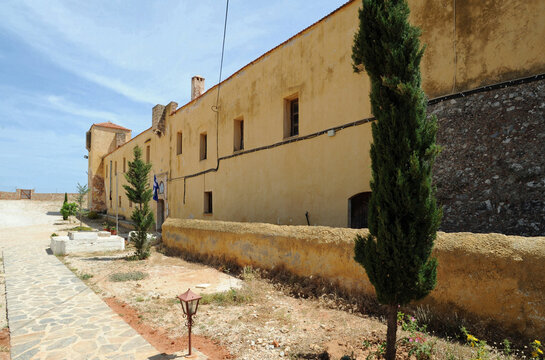 Le monast&egrave;re de Gouverneto sur la presqu'&icirc;le de l'Akrotiri pr&egrave;s de La Can&eacute;e en Cr&egrave;te