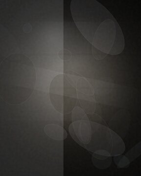 Black and white geometric circle pattern on transparent background