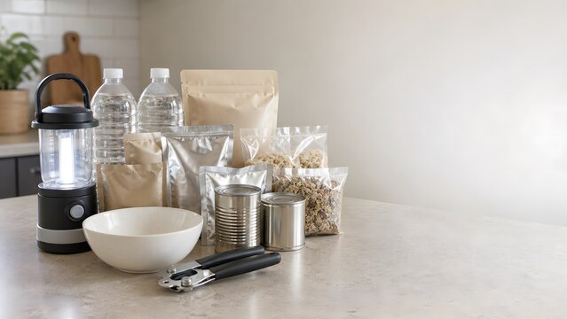 Compact shelf stable meal kit for a brief utility disruption