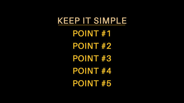 Quick & Simple Title Set Two Info List