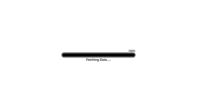 Animated Minimal Progress Bar Screen with Percentage Counter Motion Graphic