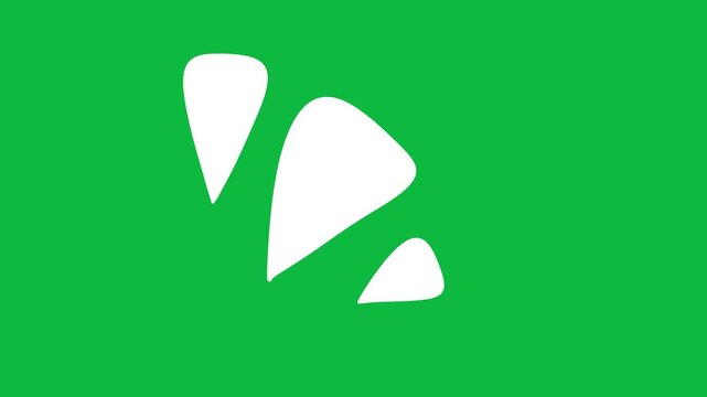 Hand-Drawn Animated White Accent Burst video | Solid Pop Motion Effect hand drawn animation | Bold Emphasis Lines on green screen